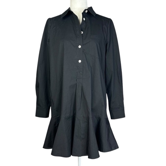 NWOT Tuckernuck Small Women's Black
Callahan Dress Ruffle Hem Swing Oversized - Picture 2 of 13